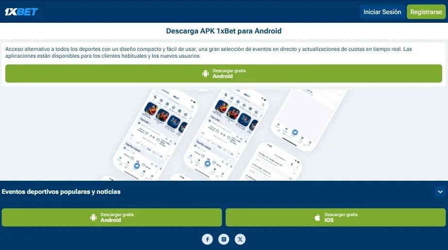 Instalar APK 1xBet de forma segura