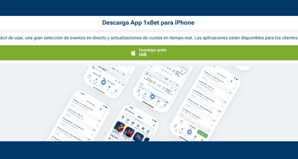 Instala 1xBet en iPhone desde App Store